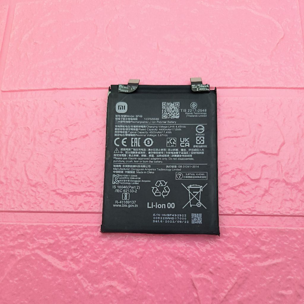 BATRE BATERAI BATTERAI BATTERAY XIAOMI POCO F4 BP49 / POCOPHONE F4 BP49 ORIGINAL COPOTAN ASLI