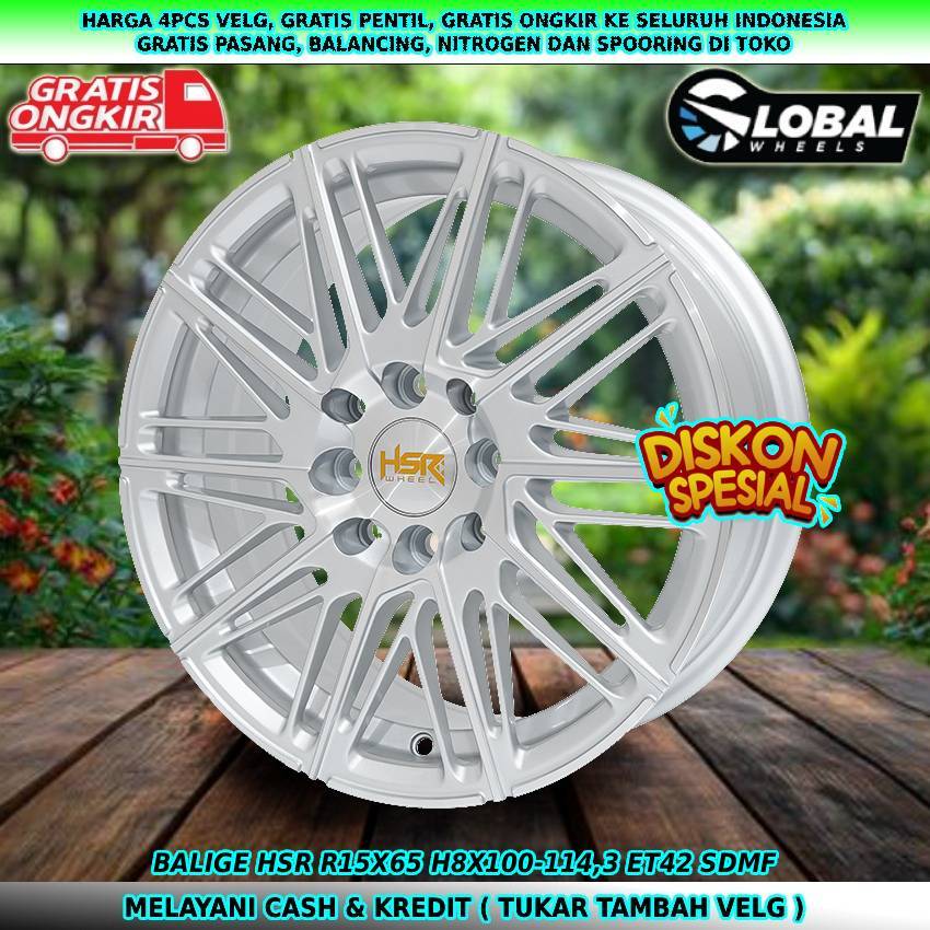 Velg ring15 velg mobil Sirion| Panca| Fiesta| Brio| City| Civic VTI| dll velg hsr balige R15