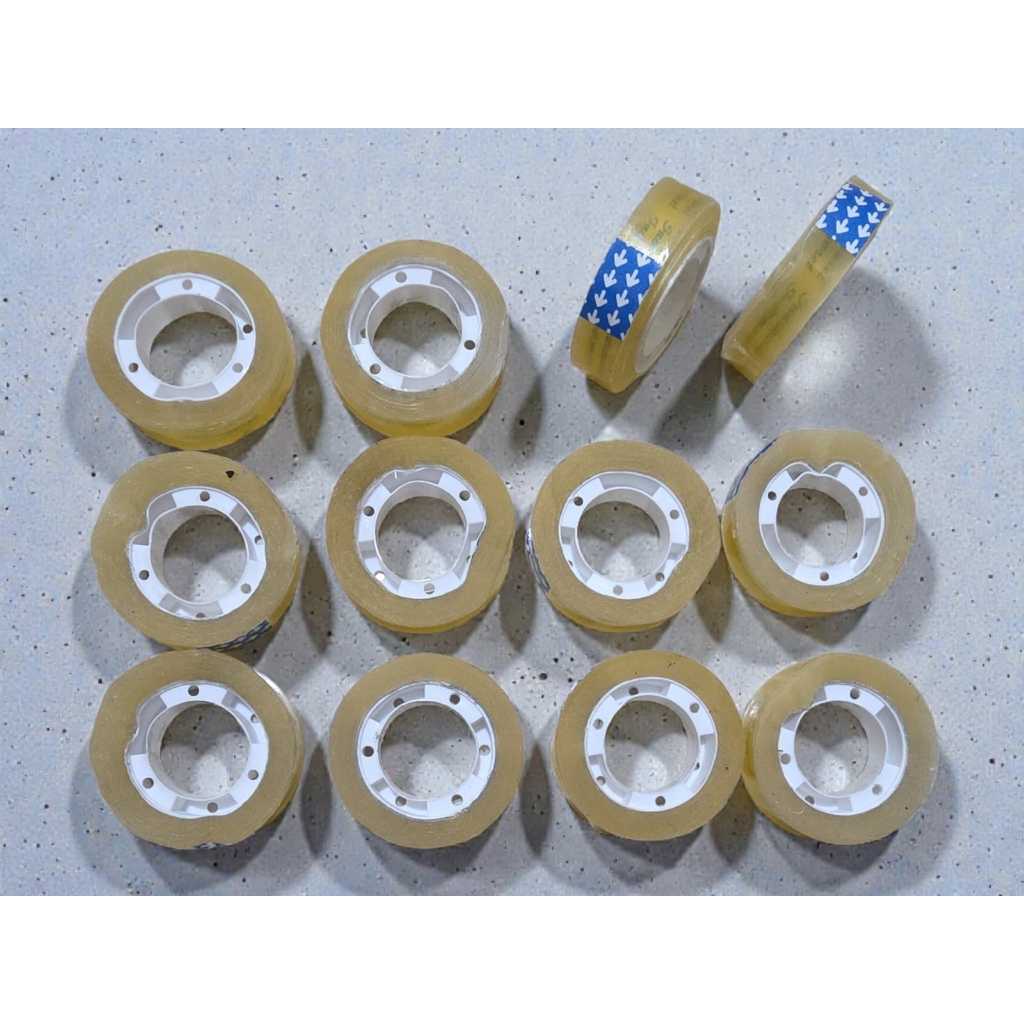 CUCI GUDANG MURAH 12mm 25Yard Isolasi Selotip Tape Stationery 12mm x 25 Yard 1 Pcs