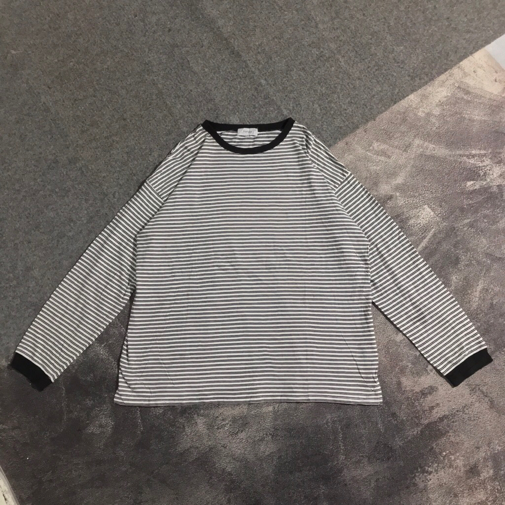 LONGSLEEVE STRIPE SALUR FORSKY SECOND LIKE NEW KOREAN BRAND NOT UNIQLO SALUR