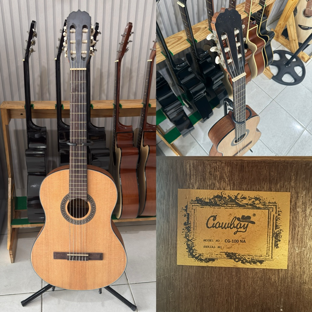 [LIKE NEW 98%] Gitar Klasik Cowboy CG-100 NA Original Second - Mulus Bonus Tas Bawaan