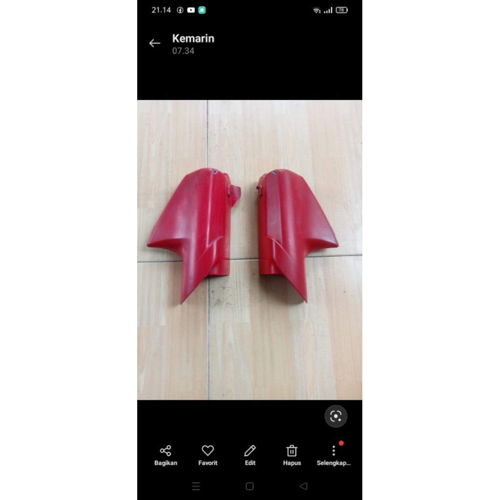 tutup shock depan Vega lama fiz R original