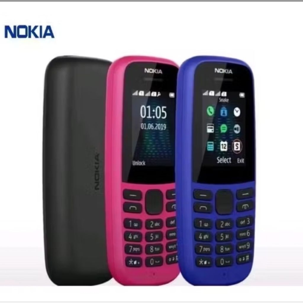 Nokia 105 19 Hp jadul Original Garansi 1 Tahun Dual Sim