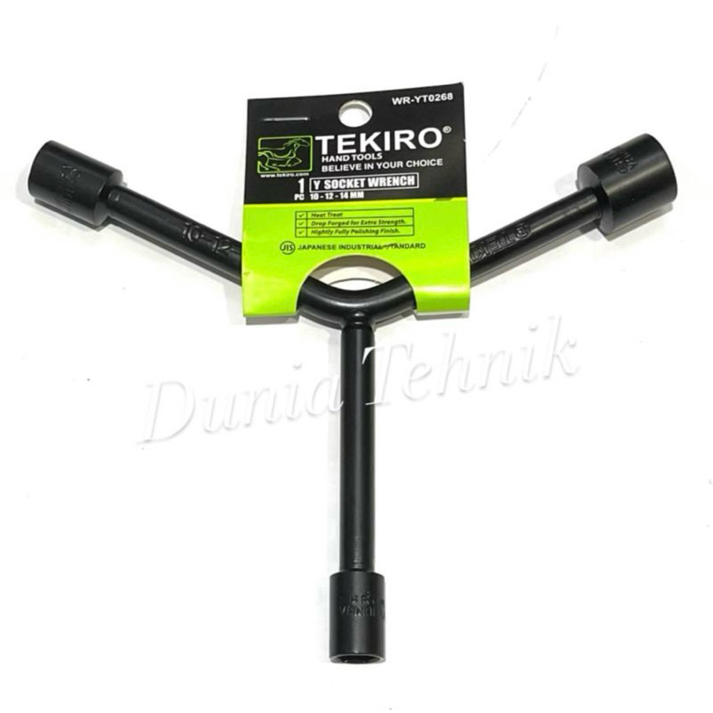 Kunci Sok Y TEKIRO 10 x 12 x 14 mm Pendek Kunci Sok T Kunci Shock Y 10 - 12 - 14 Kunci Sok Set Kunci