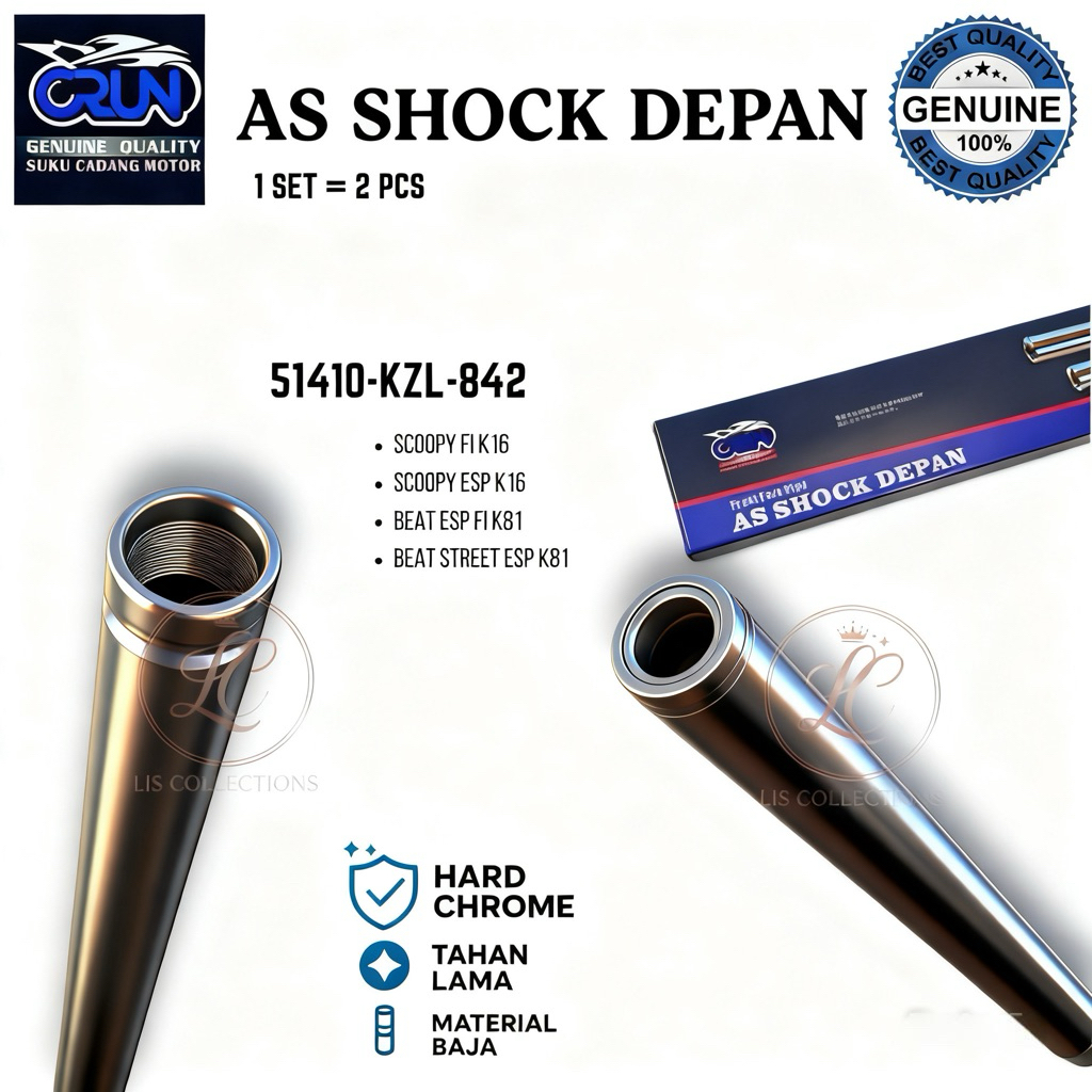 51410-KZL-842 CRUN As Shock Depan Honda K81 Scoopy ESP FI K16 As Shockbreaker Beat Street ESP