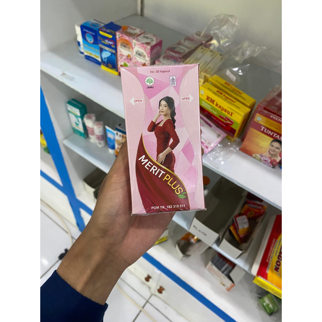 MERIT PLUS-MERIT PLUS Kapsul Isi 30 | Jamu Herbal Wanita BPOM Halal | Suplemen Kesehatan & Perawatan