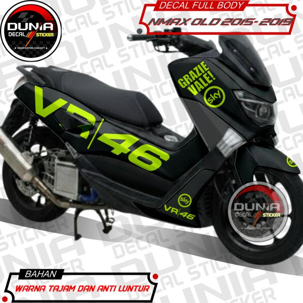 Decal Nmax Old polos Stiker full body yamaha nmax sticker motor nmax motif Grazie VAlle