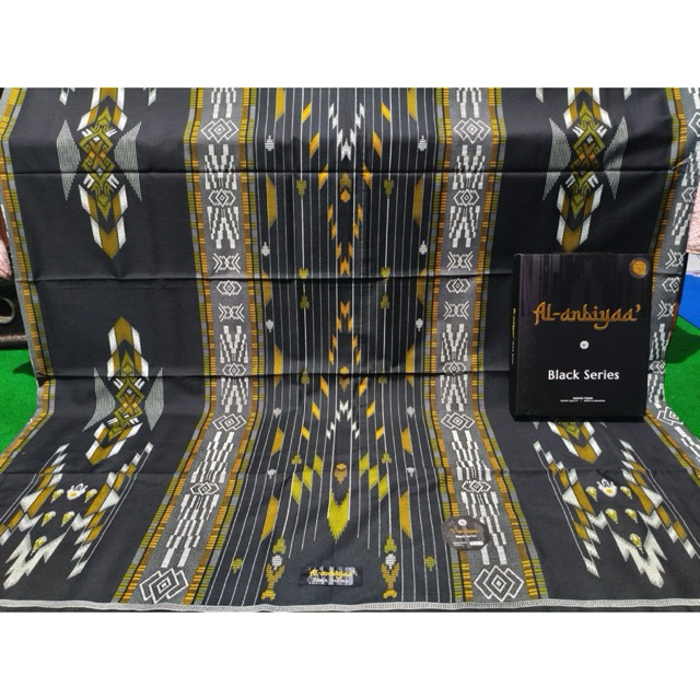 Sarung Tenun Al Anbiyaa Gold Terbaru | Sarung Al Anbiyaa Black Series Terbaru
