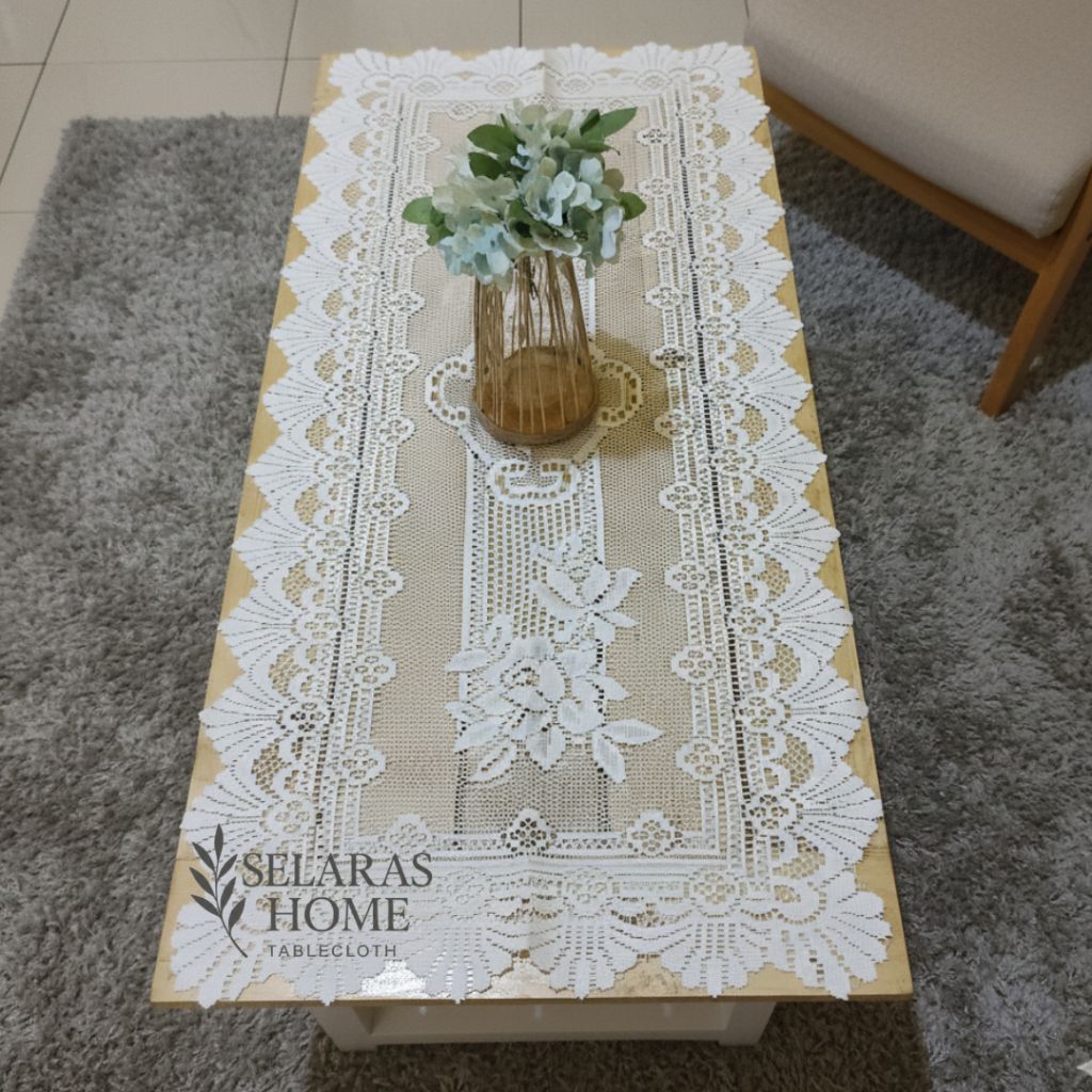 COD Taplak Meja Tamu Persegi Ukuran 50x100cm bahan tebal  taplak meja tamu taplak meja minimalis