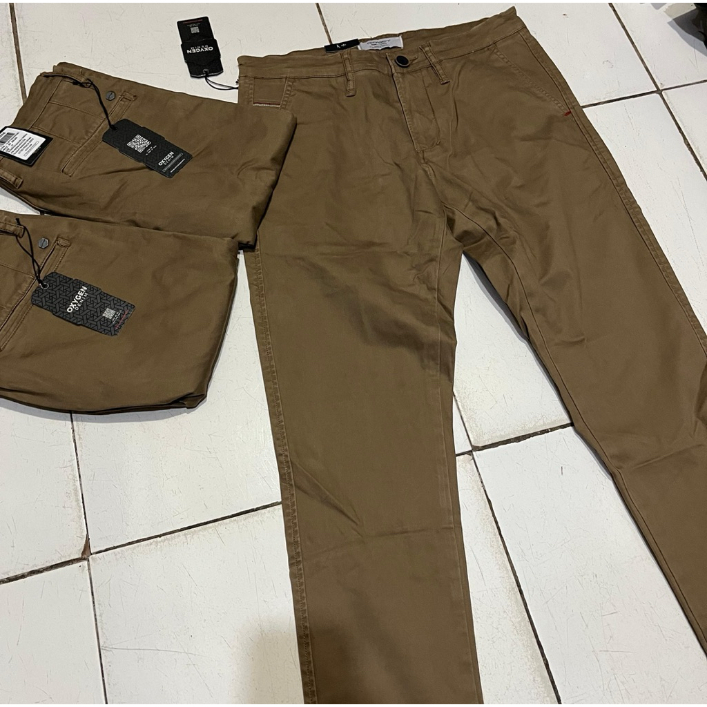 Celana Panjang Chinos Oxygen Slimfit Strech Kode 708-9588 ( Bisa Cod & Gratis Ongkir )