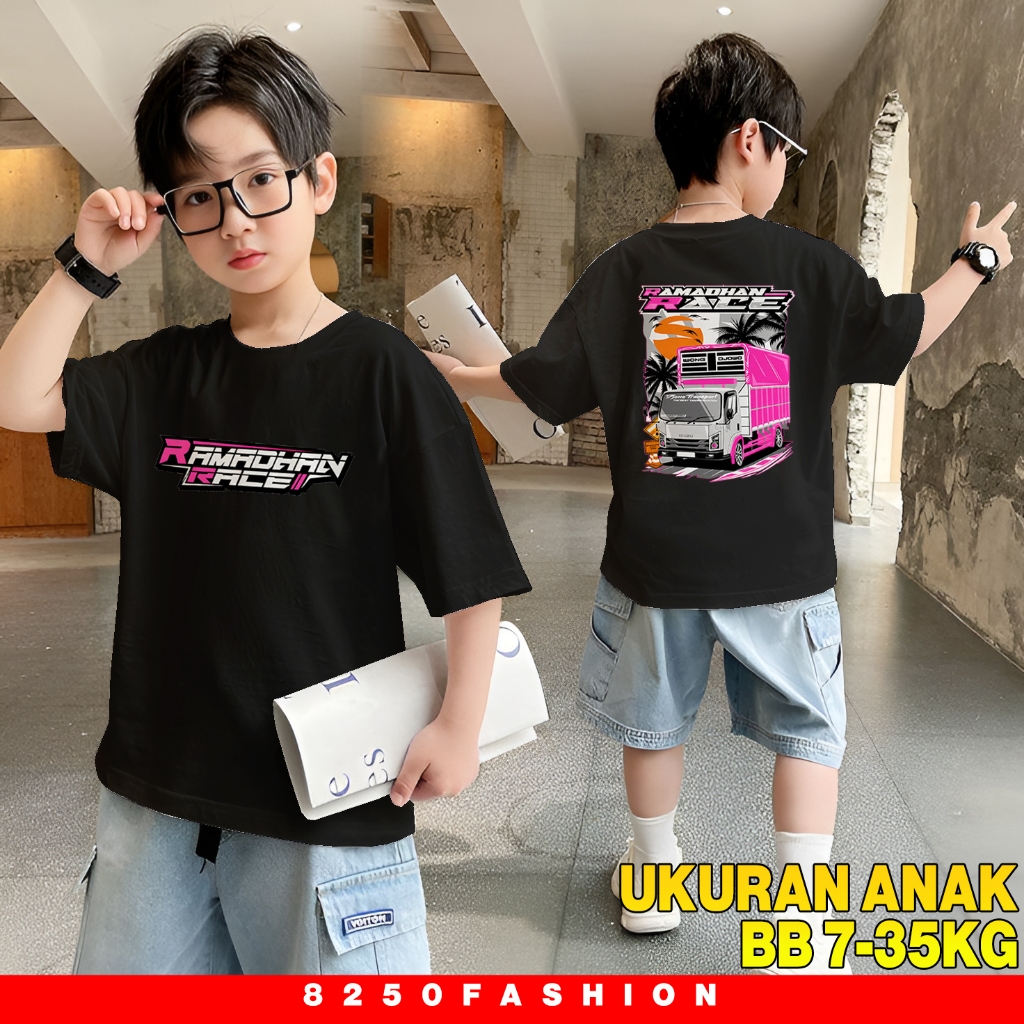 Kaos Ramadhan Race Truck - Baju Truck Oleng Ramadhan Race Driver Muda Canter Indonesia Cotton Combed