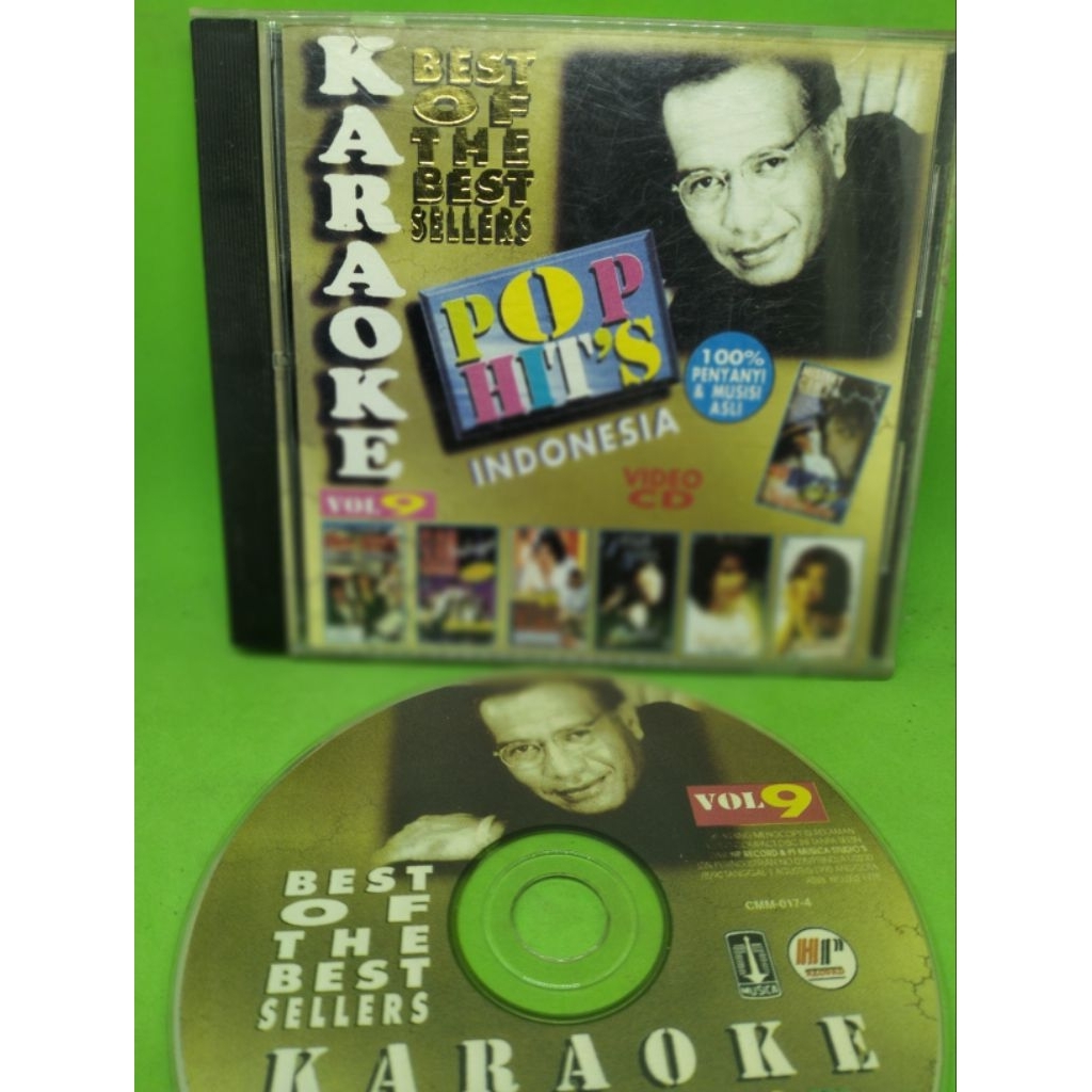 VCD  KARAOKE VOL 9. Best of the best seller,pop hits indonesia