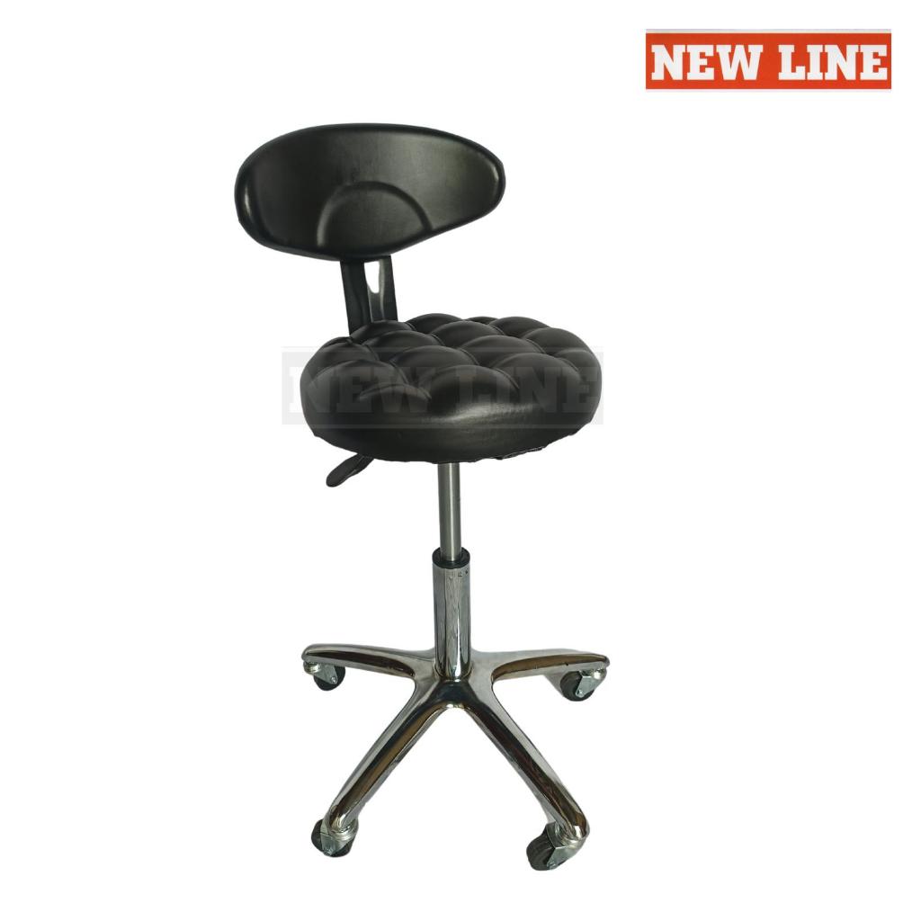 New Line - Kursi Salon Hitam / Kursi Hidrolik / Kursi Salon Hidrolik / Kursi Putar
