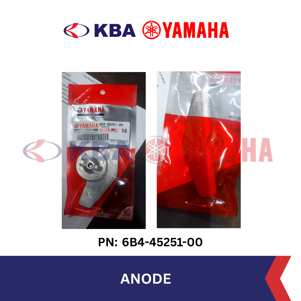 Yamaha Genuine Parts ANODE (PN: 6B4-45251-00) motor mesin tempel