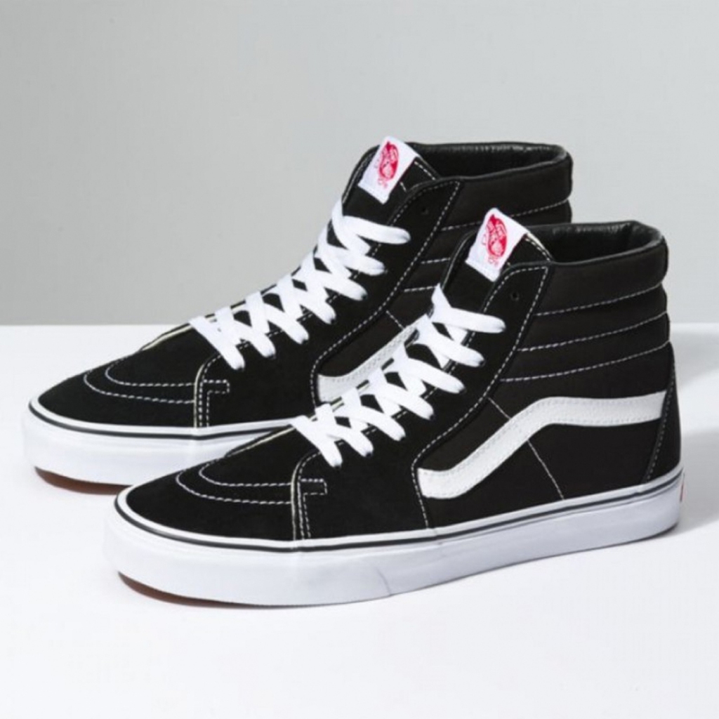 Sepatu Sk8 Hi Black White Bnib