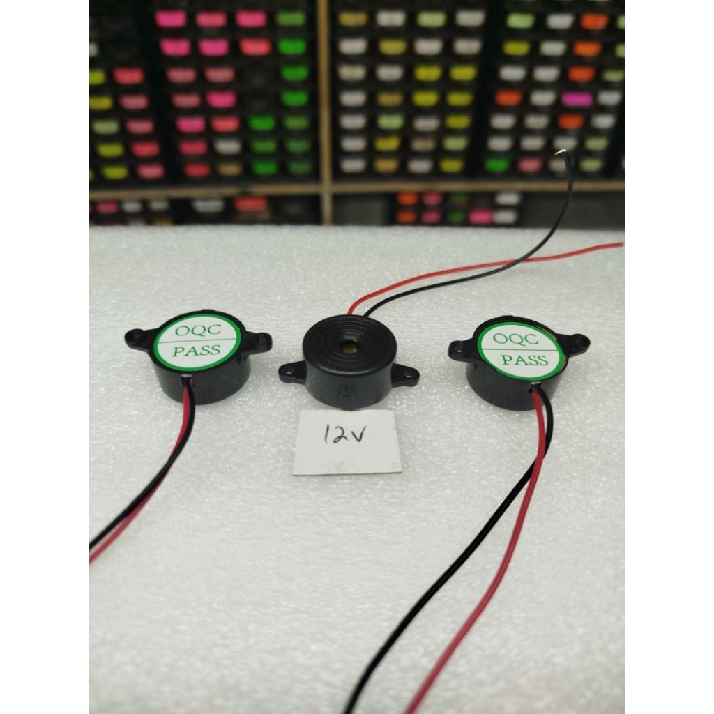 Buzzer 5V-2pin pcb buzzer 12V-2p pcb buzzer 12V kabel speaker suara continue tidak putus-putus
