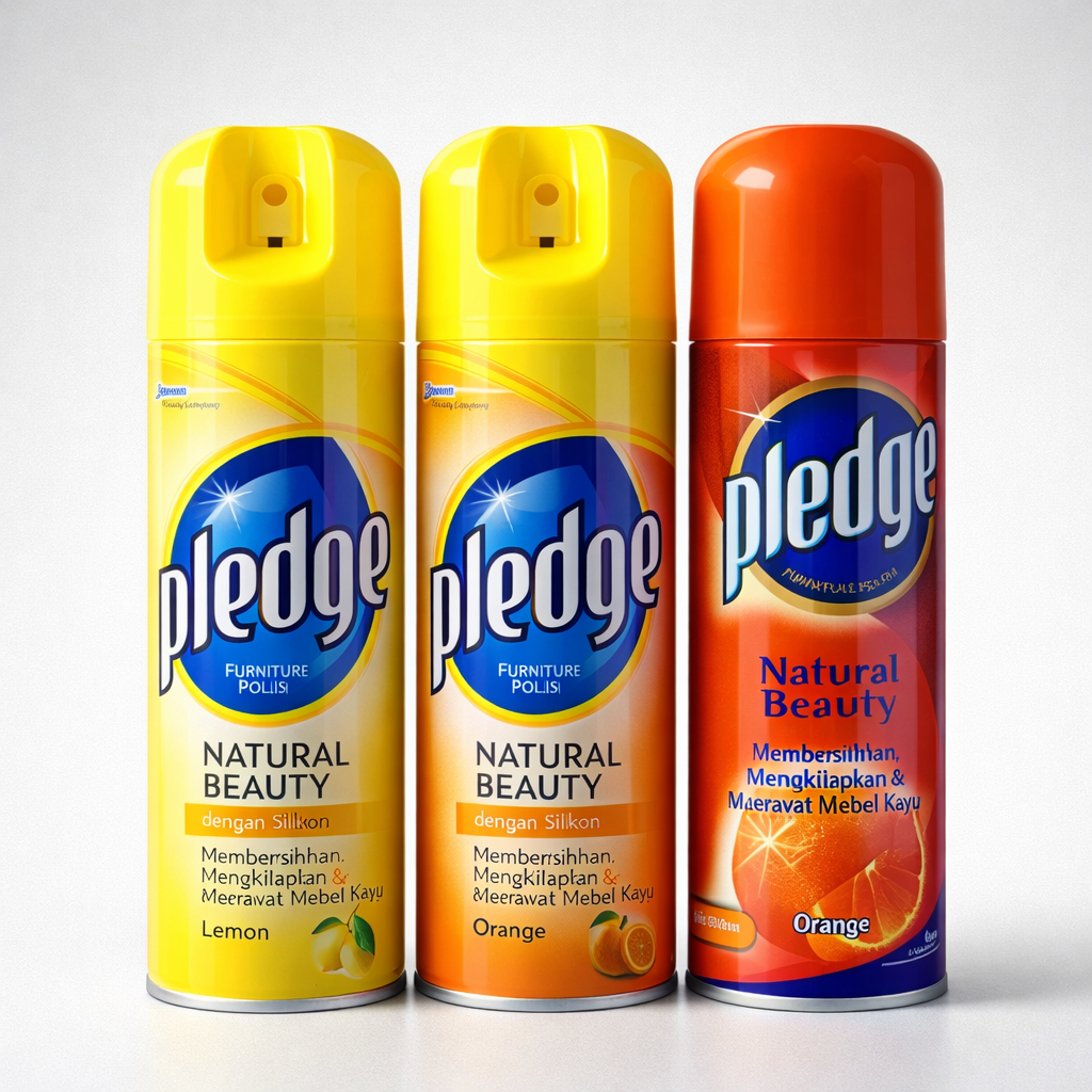 LEMON PLEDGE NATURAL BEAUTY 330 ML PEMBERSIH PENGKILAP MOTOR FURNITURE