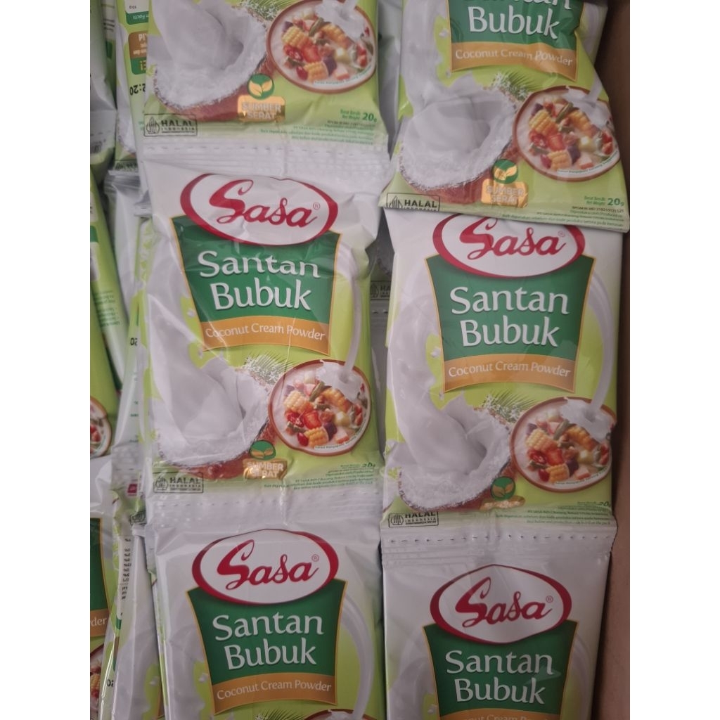 Sasa Santan Bubuk 20 GR Sachet 1 Renteng Isi 12 PCS / Sasa Santan Bubuk Murah