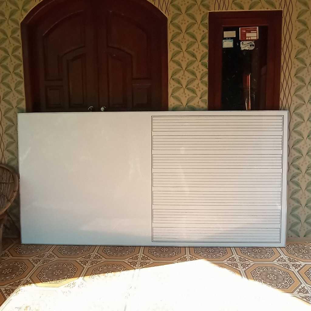 PAPAN TULIS / WHITE BOARD JUMBO BESAR LIST ALUMINIUM