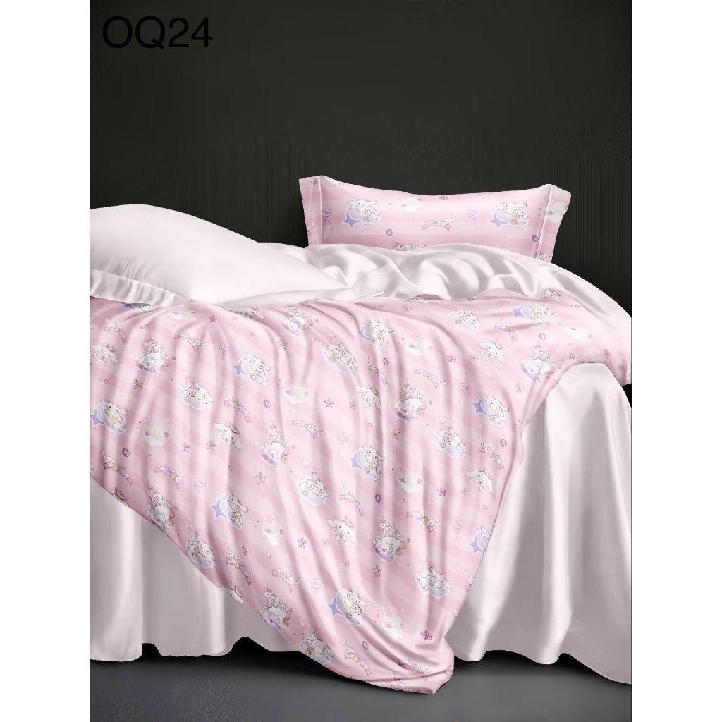 SPREI SUTRA ORGANIK 60S READY STOCK UKURAN 180X200X40 DAN 160X200X25 SPREI SUTRA CINAMOROL