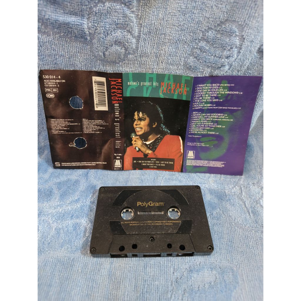 michael jackson molown's greatest hits kaset pita