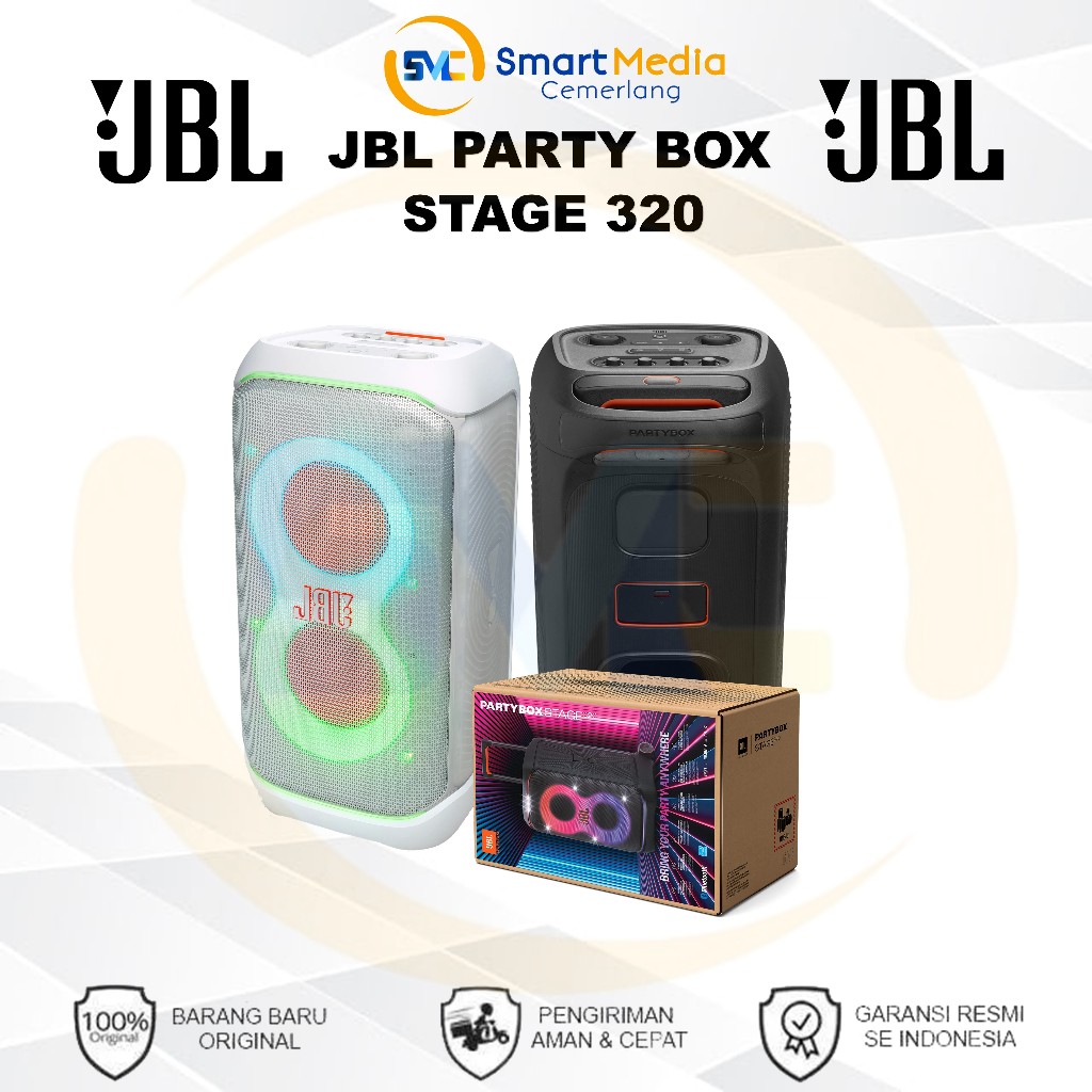JBL Partybox Stage 320 Penganti Partybox 310 Speaker Bluetooth Portable Original Resmi