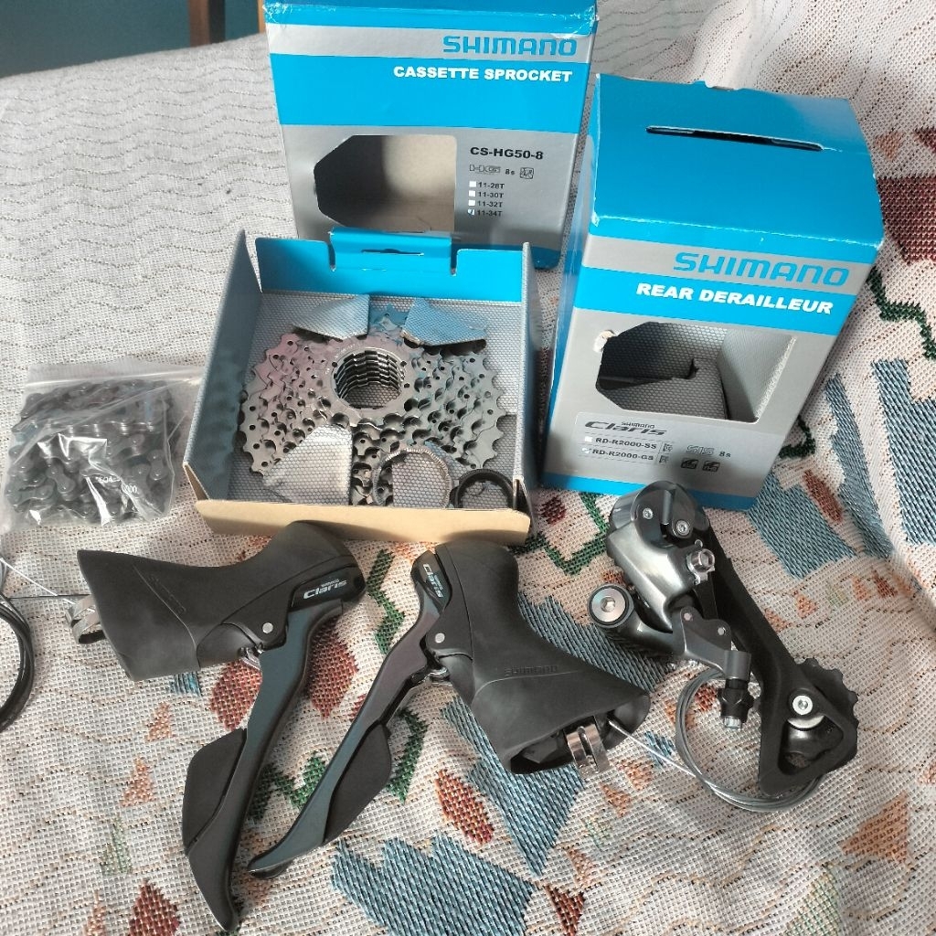 Mini Grupset Shimano Claris 8 speed mulus like new