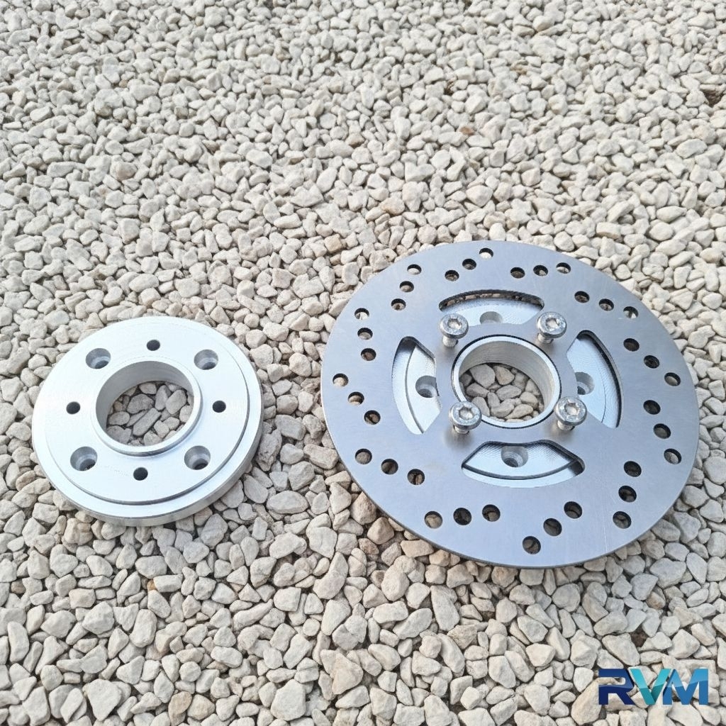 PLENDES ADAPTOR CAKRAM BELAKANG MATIC UNIVERSAL HONDA VARIO BEAT PCX NMX AEROX SET DISC