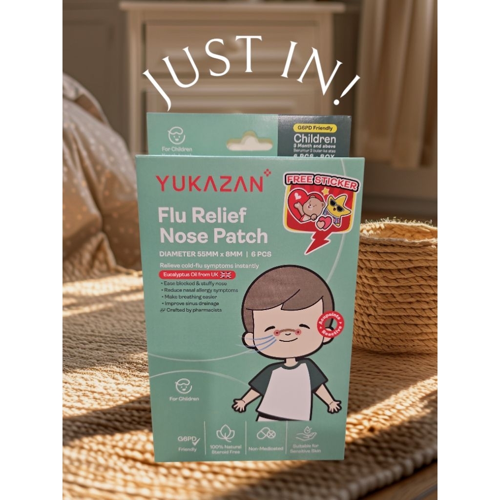 Yukazan Flu Relief Nose Patch Plester Hidung Pilek Hidung Tersumbat