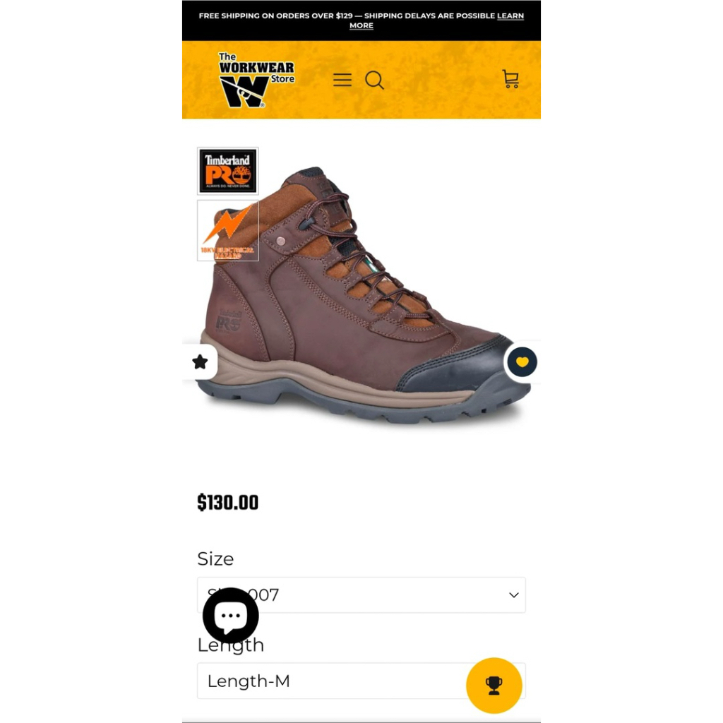 KDP-01 Timberland PRO Rachet 6 Inch Steel Safety Toe