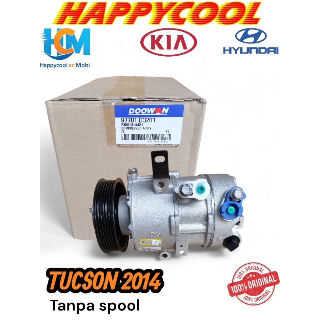 Kompresor Compresor AC Mobil Hyundai Tucson 2014 6pk doowon asli original