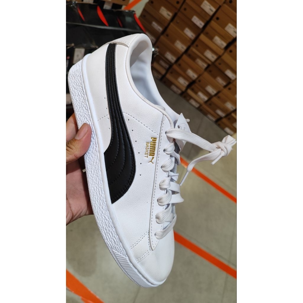 SEPATU SNEAKERS PUMA BASKET - PUTIH