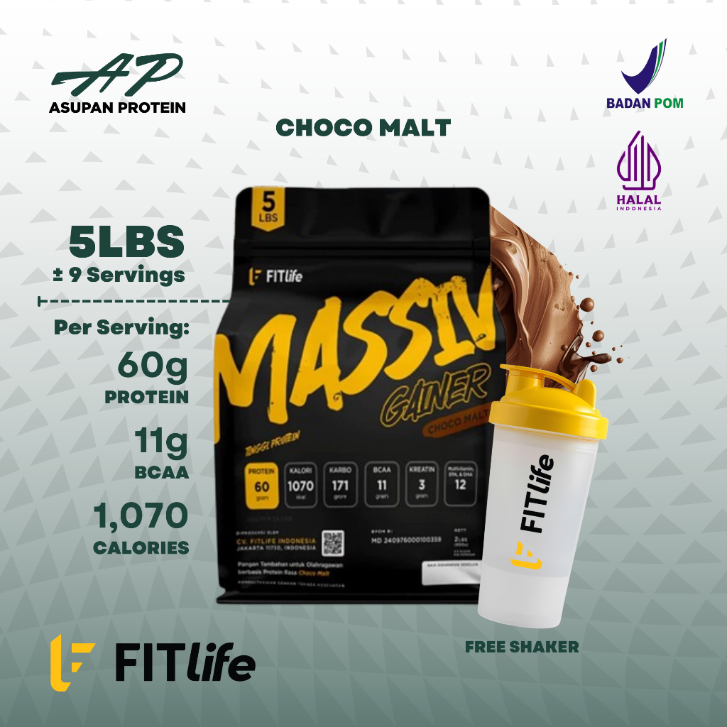 FITlife Massiv Gainer Muscle Mass Gainer - Halal
