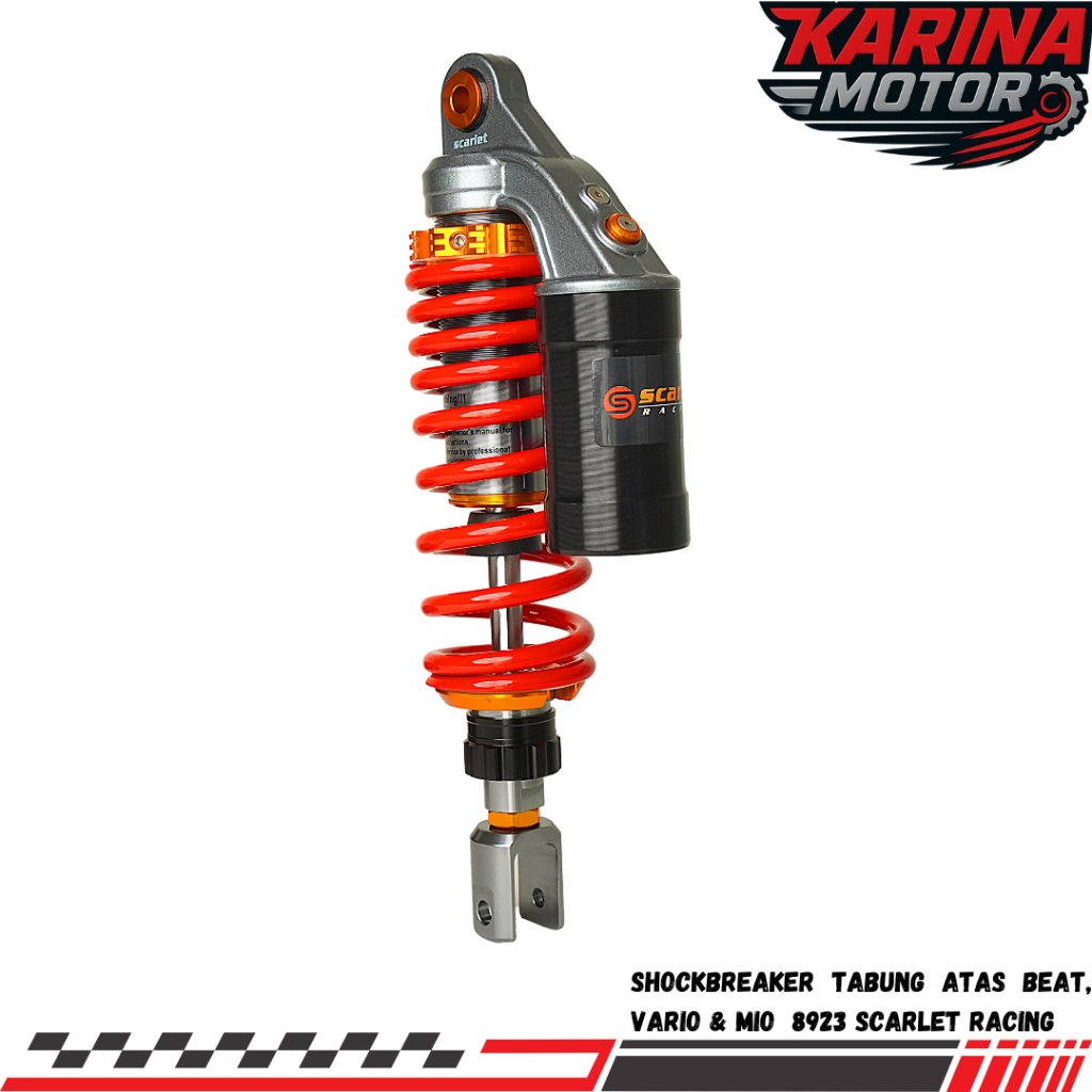 ShockBreaker Tabung Atas Matic Mio 305MM Dan Vario, Beat 330MM ORIGINAL SCARLET RACING 8923