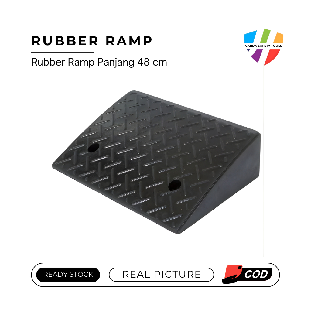 Rubber Ramp Tanjakan Karet Mobil Motor Kursi Roda / Curb Ramp Anti Slip