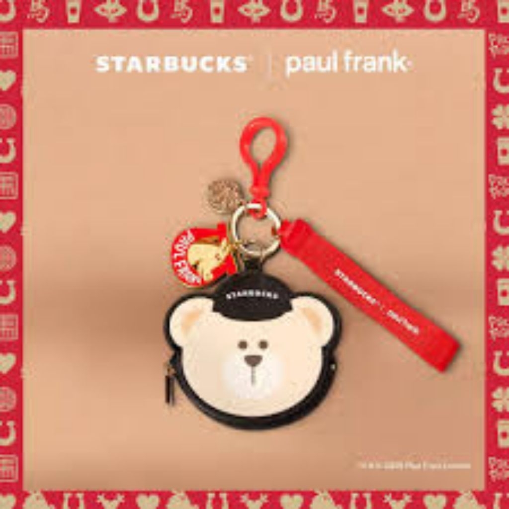 READY STOCK Starbucks Paul Frank Malaysia exclusive mini pouch blindbox opened selected mini pouch b