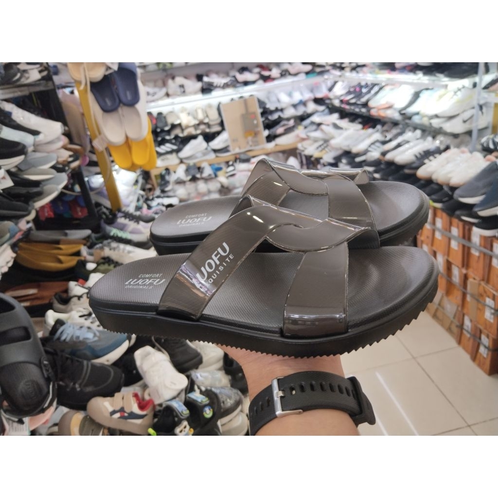 SANDAL SELOP Anti slip LUOFU WANITA IMPORT ORIGINAL