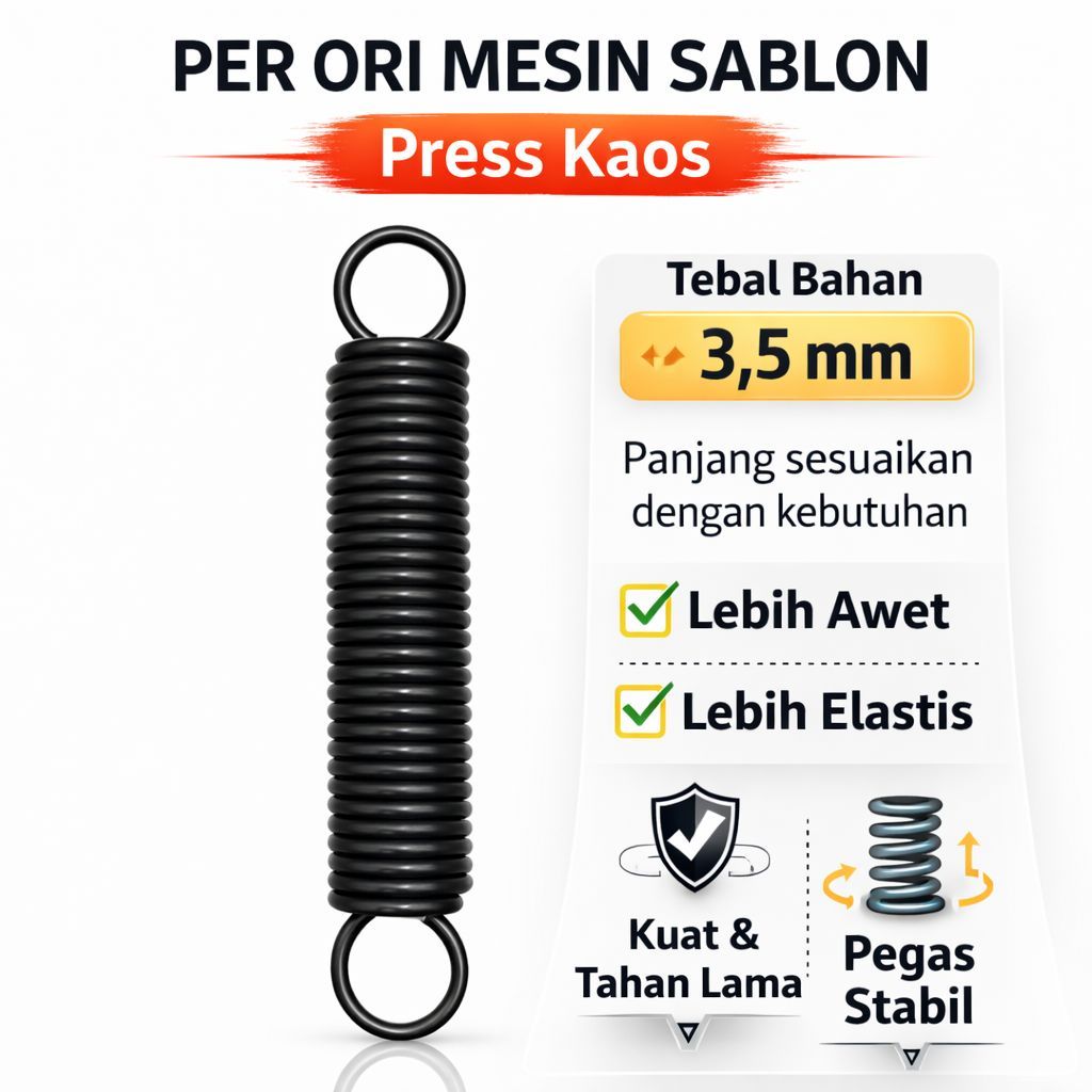 PER ORI Mesin Sablon Press Kaos 38x38 / 40x60 / 60x80 - SPRING