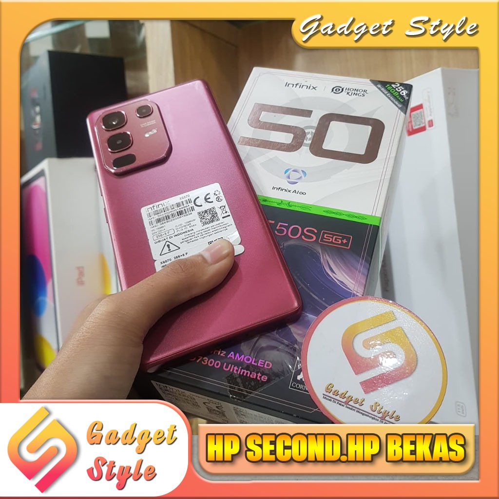 Infinix Note 50s 5G Ram 8 Rom 256GB Second Original