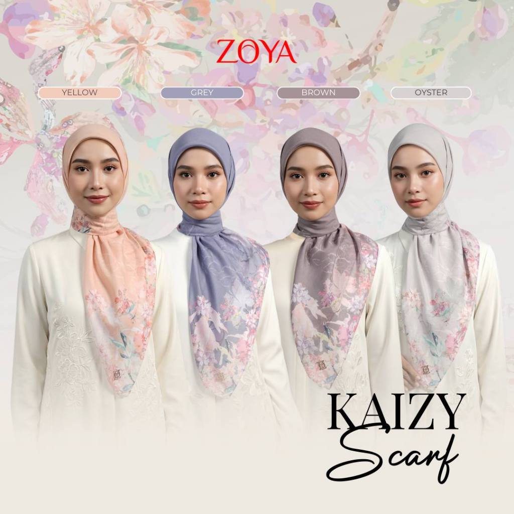 Zoya Hijab Segi Empat Kaizy Scarf