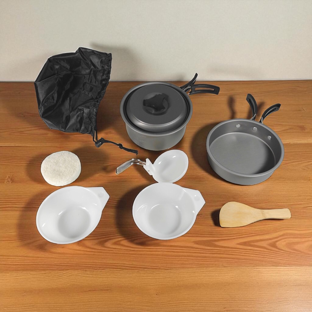 Set panci alat masak outdoor camping / Peralatan masak camping outdoor / panci masak outdoor camping