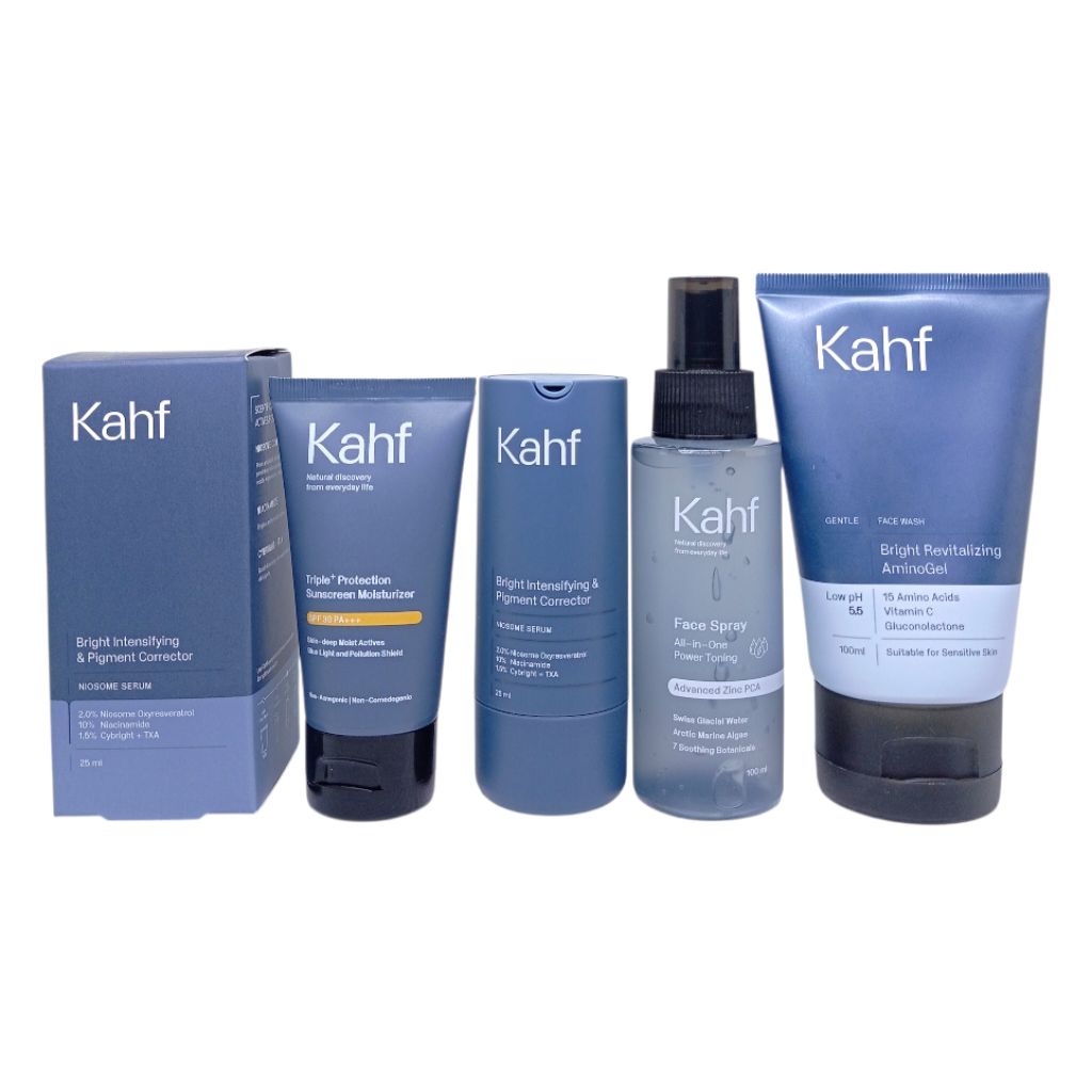 Paket Kahf Skincare Pria/Kahf Cream Perawatan Cowo/ Serum Wajah Khusus laki laki/ Semua Jenis Kulit