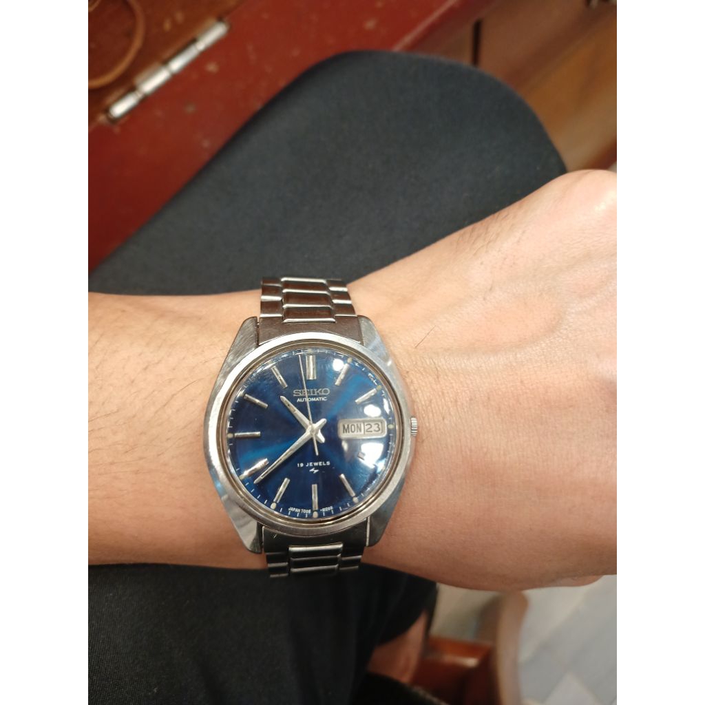 jam seiko  original..antik dial blue .otomatic