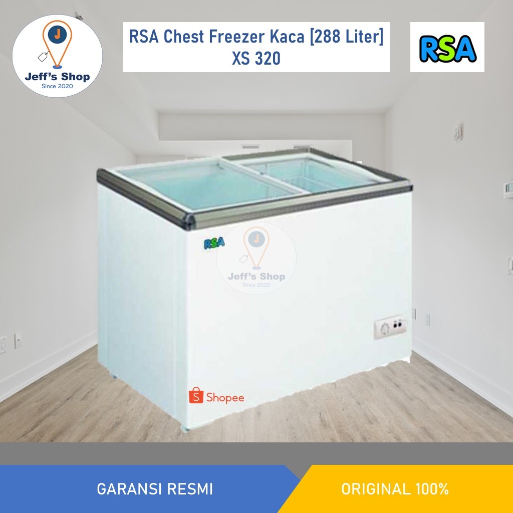 RSA Chest Freezer / Freezer Box Kaca [288 Liter] XS 320