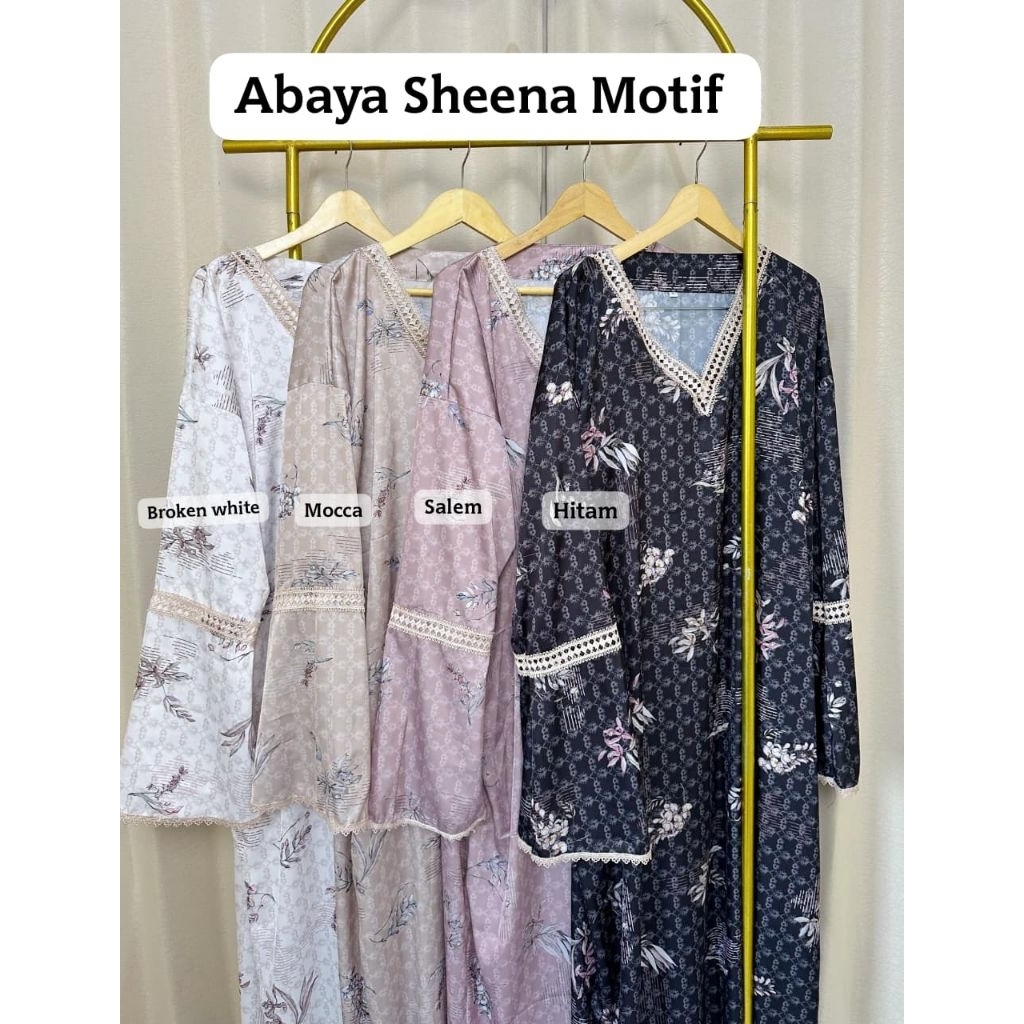 Abaya Sheena Mukana terbaru Best seller disty collection mewah super nyaman