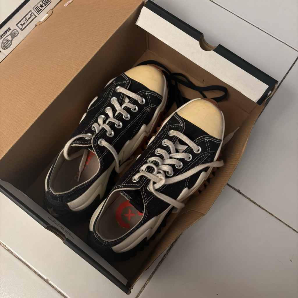 converse run star motion high shoes sneakers black