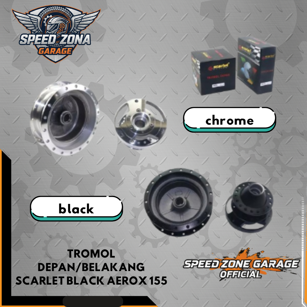 Tromol Set Aerox 155 Original Scarlet Asli