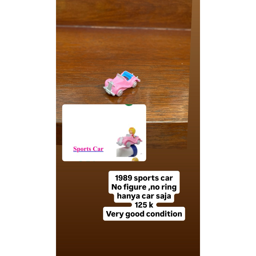 figure  POLLY POCKET SPORT CAR tahun 1989