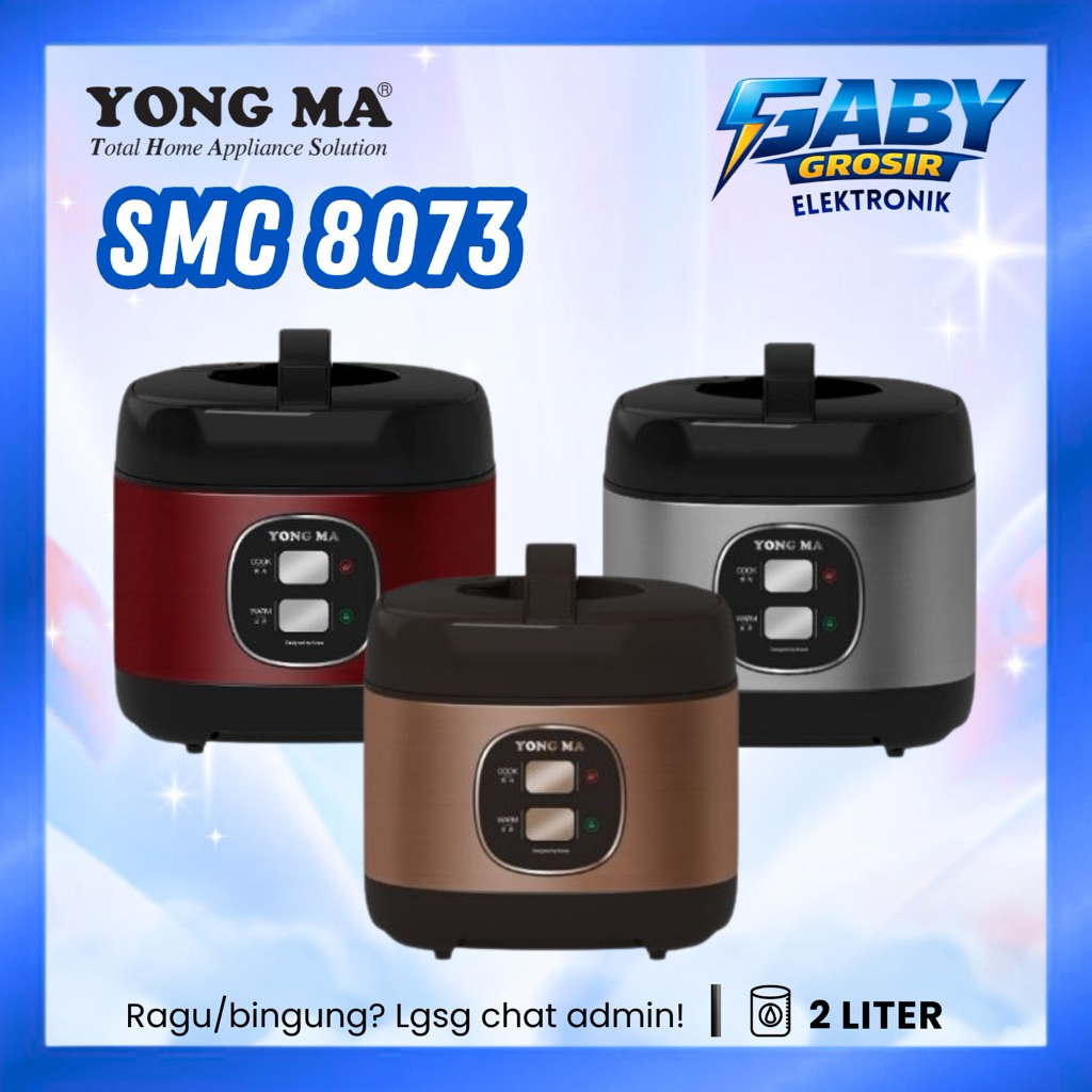 YONG MA RICE COOKER MAGIC COM 2 LITER 3 IN 1 SMC-8073 / SMC8073 / MAGIC COM YONG MA MURAH
