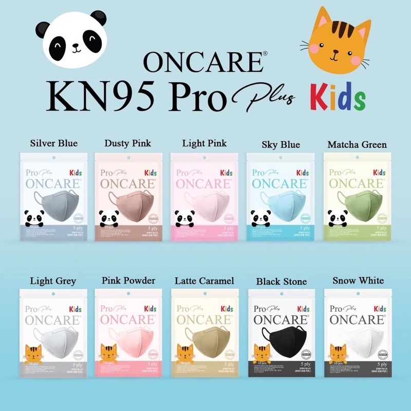 masker KN95 Pro Plus kids / anak Oncare 10pcs